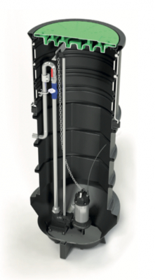 BAGA PS900-1 med pump GD30A, Skärande avloppspump, 3-fas pump i gruppen Pumpar / Pumpstationer hos Din VVS-Butik (1062943)