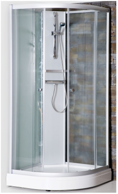 AlternaExpress Exclusive, Bakre panel, frostat glas i gruppen Sanitet / Dusch / Duschkabiner hos Din VVS-Butik (7394471)