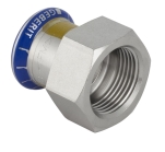 Mapress, Övergångs-muff, invändig gänga, 15xG15, rostfri för gas