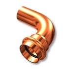 B-press, Böj, 1muff, 15x90°, förkromad