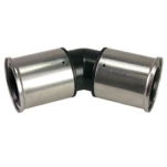 Broen, Henco 27PK, Vinkel koppling, press x press , svart