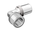 PressPex, Vinkelkoppling, utvändig gänga, AX20xR20x90°, avz-mässing