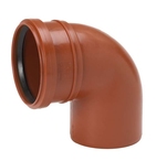 Markböj, 110x87,5-90°, SN4 SS-EN 1852-1, PP