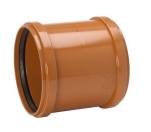 Dubbelmuff, 200mm, PVC