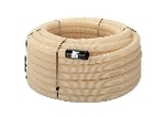 Dräneringsrör, rulle, 58x50mm, L=250m, PVC