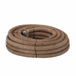 Dräneringsrör, med kokosmatta, 58/50mm, L=150m, PVC