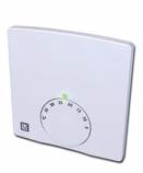 S1, Rumstermostat, vit polerad RAL 9010, 78x78x14mm, 24 V AC