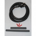 ANSLUTNINGSKABEL FÖR FROSTSKYDDSKABEL 2,5 METER SLADD MED STICKPROPP SVART ALTECH
