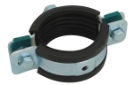 Walraven, BIS HD1501 Rörklammer, Rörklammer, gummiklädd, zink/svart