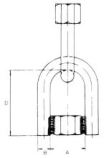 Ahlsell, 1325, Pendelgla dubbel, M12, SSG7027 i gruppen Rr & rrdelar / Rrdelar & kopplingar / Fstdetaljer hos Din VVS-Butik (3821081)