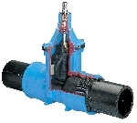 Hawle 4050 , Kilslidventil, med PE 80 ändar, 160, SDR11