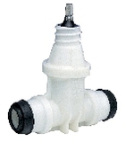 Hawle nr2630, Servisventil, instickskopplingar för PE-rör, vit, dy50