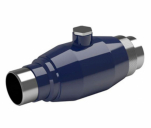 Naval, Anborrningsventil, med svetsändar, blå, DN50