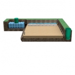 Fann In-Drän 5 WC+BDT med markbädd - slamavskiljarpaket 2 hushåll