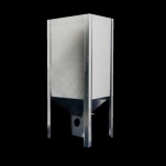 Pelletsbehållare, med urtag och fäste, 400L