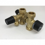 Delbart ventilkoppel med säkerhetsventil