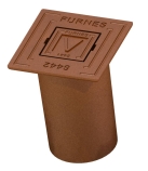 6442/6441, Ventilbetäckning för AV, fyrkantig för AV, 240x240, gråjärn