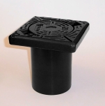 AVK, Servisbetäckning, fyrkantig ram, lock märkt V