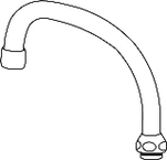 Oras, Utloppspip, giraffpip , G20, L=250mm