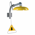 Nöddusch, väggmonterad, gul