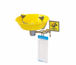 Ögondusch, väggmodell, gul, syrafast stål/förkrom. mässing, pulverlackad