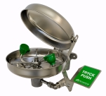 GIA 3522, Ögon- och ansiktsdusch, med dammskyddslock, DN15, 14 lit/min