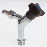 Tappventil, standard/slang/backventil, G15, mattförkromad