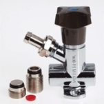 Tappventil, med slanganslutning 15, G15, matt förkromad