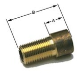 Förlängningsrör, G20x75 mm, gul