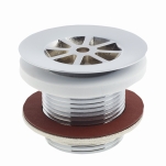 Silventil, utan bräddavlopp, G32, H=50mm, förkromad