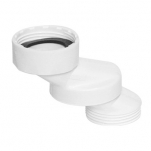 Faluplast, Falu 76610, Excentrisk koppling, invändig/utvändig gänga, vit