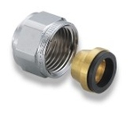 Frese, Halvkoppling, invändig gänga/klämring, G10x10, förkromad