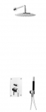 Tapwell , Box 7200 förkromad, Tak- och handdusch, med tak- och handdusch, krom