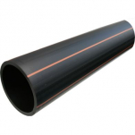 PE-Rör PN10 Brun Stripe